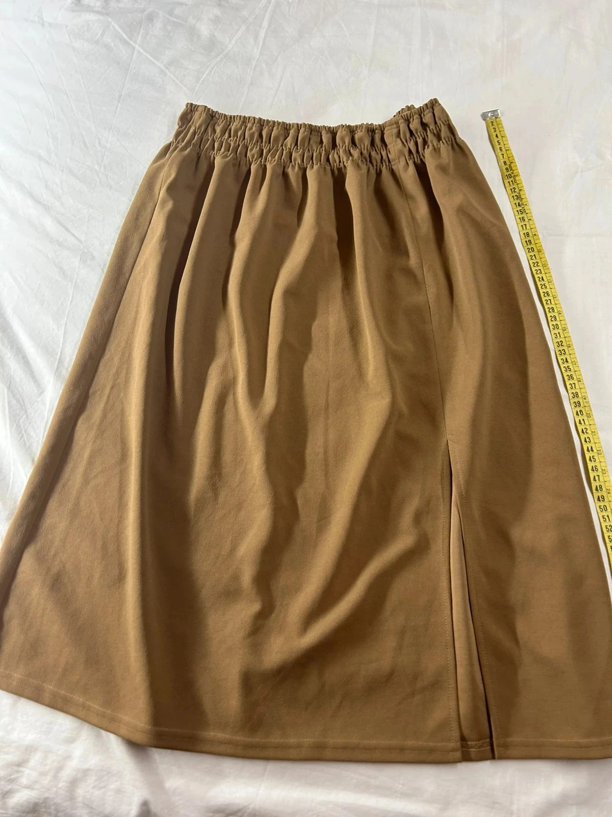Saia longa bege marrom vintage – photo 2